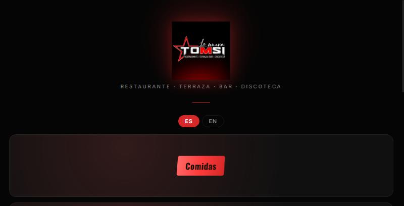 Nueva web de La nueva Tomsi con pedidos